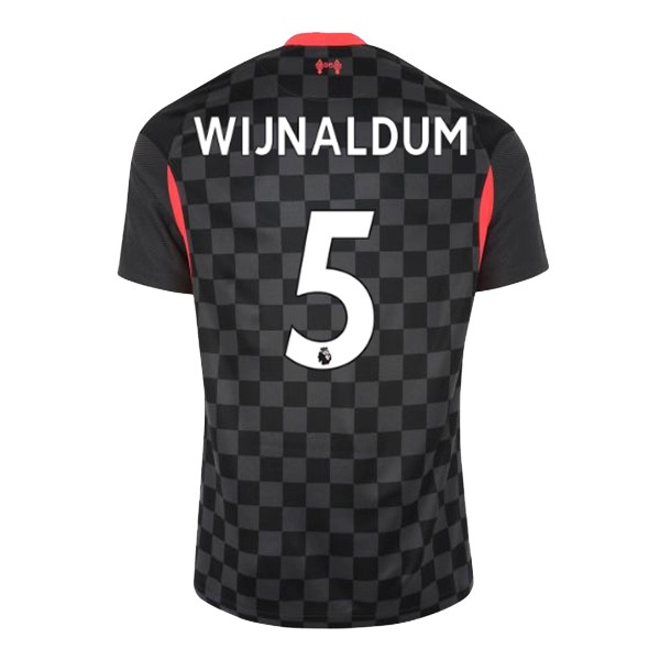 Camiseta Liverpool NO.5 Wijnaldum 3ª 2020-2021 Negro
